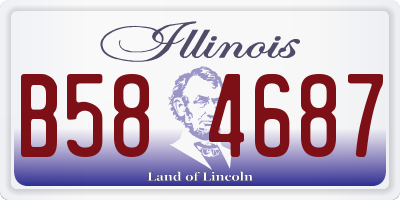 IL license plate B584687