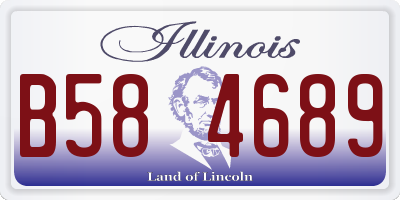 IL license plate B584689