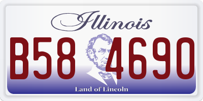 IL license plate B584690
