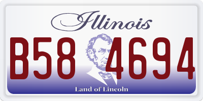 IL license plate B584694