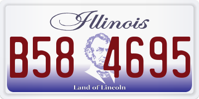 IL license plate B584695