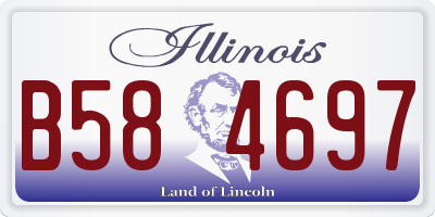 IL license plate B584697