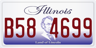 IL license plate B584699