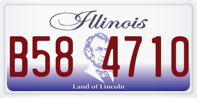 IL license plate B584710