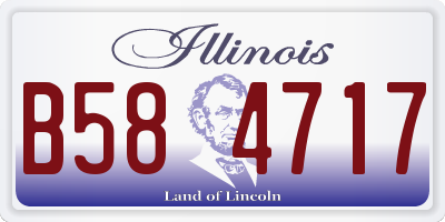 IL license plate B584717