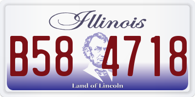 IL license plate B584718