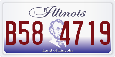 IL license plate B584719