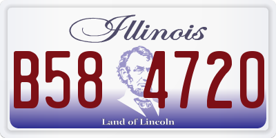 IL license plate B584720
