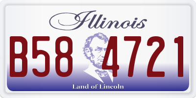 IL license plate B584721