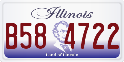 IL license plate B584722