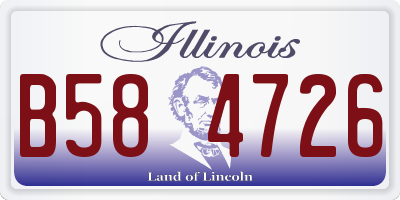IL license plate B584726