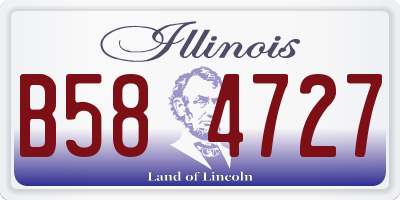 IL license plate B584727
