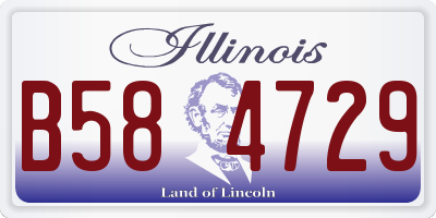 IL license plate B584729