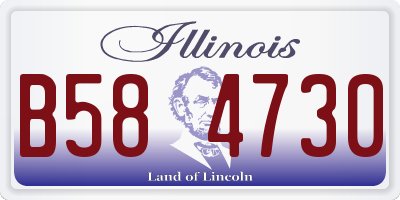 IL license plate B584730