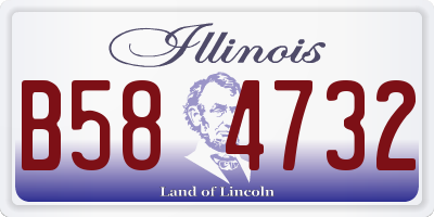 IL license plate B584732