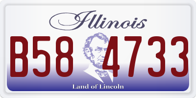 IL license plate B584733