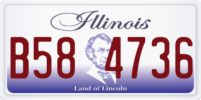 IL license plate B584736