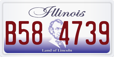 IL license plate B584739
