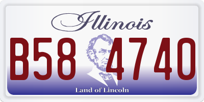 IL license plate B584740