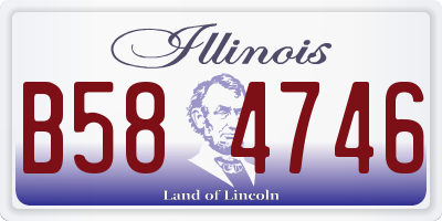 IL license plate B584746