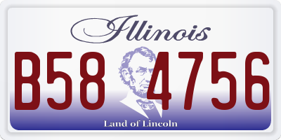 IL license plate B584756