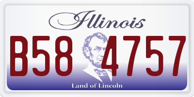 IL license plate B584757