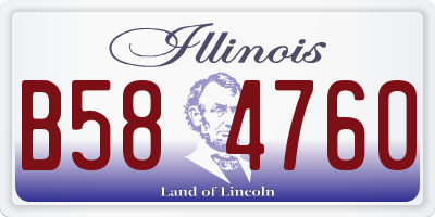 IL license plate B584760