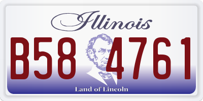 IL license plate B584761