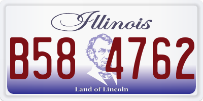 IL license plate B584762