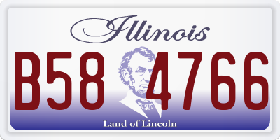 IL license plate B584766