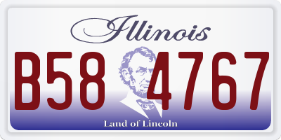 IL license plate B584767