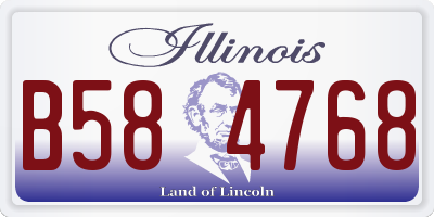 IL license plate B584768