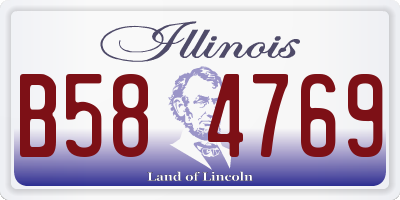 IL license plate B584769