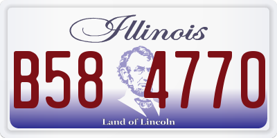 IL license plate B584770