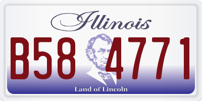 IL license plate B584771