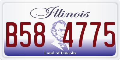 IL license plate B584775