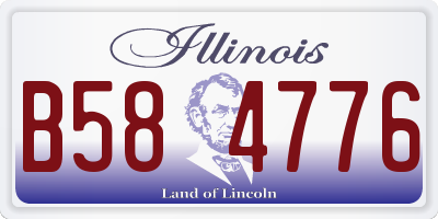 IL license plate B584776
