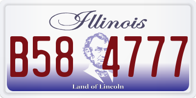 IL license plate B584777