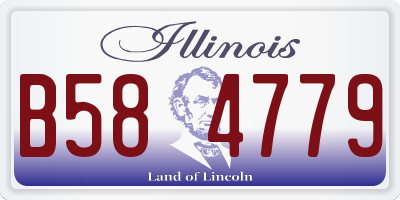 IL license plate B584779