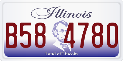 IL license plate B584780