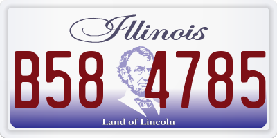 IL license plate B584785