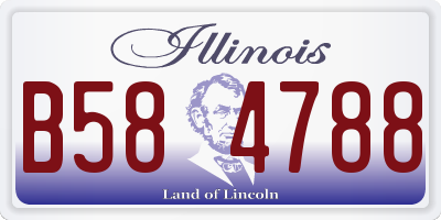 IL license plate B584788