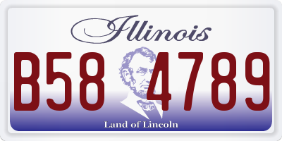 IL license plate B584789