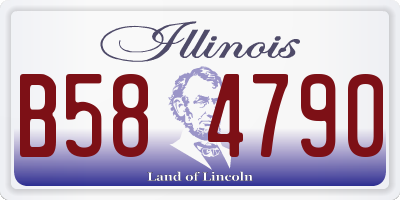 IL license plate B584790