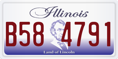IL license plate B584791