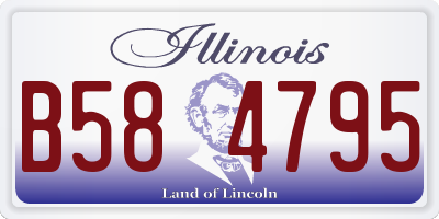IL license plate B584795