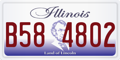 IL license plate B584802