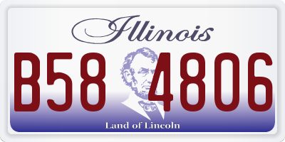 IL license plate B584806