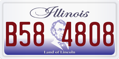 IL license plate B584808