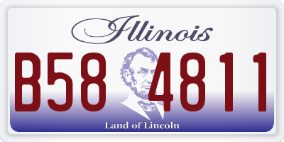 IL license plate B584811